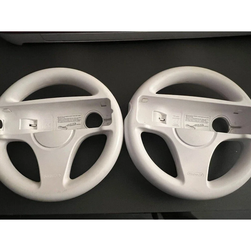 2 Pack Mario Kart Racing Steering Wheel for Nintendo Wii Remote Game Controller